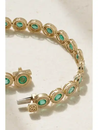 Sydney Evan Large 14-karat Gold Emerald Tennis Bracelet | Thumbnail 3 Sydney Evan Large 14-karat Gold Emerald Tennis Bracelet | Thumbnail 3