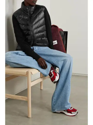 Moncler Ribbed Wool And Quilted Shell Down Jacket | Thumbnail 2 Moncler Ribbed Wool And Quilted Shell Down Jacket | Thumbnail 2