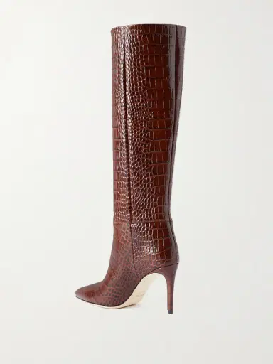 Paris Texas Stiletto 85 Croc-effect Leather Knee Boots | Thumbnail 3 Paris Texas Stiletto 85 Croc-effect Leather Knee Boots | Thumbnail 3