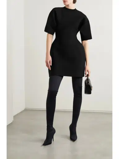 Balenciaga Hourglass tretch-ponte Mini Dress | Thumbnail 2 Balenciaga Hourglass tretch-ponte Mini Dress | Thumbnail 2