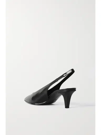 Loro Piana Rebecca Leather Slingback Pumps | Thumbnail 3 Loro Piana Rebecca Leather Slingback Pumps | Thumbnail 3