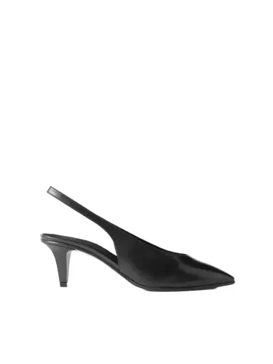 Loro Piana Rebecca Leather Slingback Pumps | Thumbnail 1 Loro Piana Rebecca Leather Slingback Pumps | Thumbnail 1