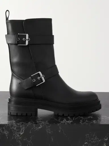 Gianvito Rossi Buckled Leather Boots | Thumbnail 1 Gianvito Rossi Buckled Leather Boots | Thumbnail 1