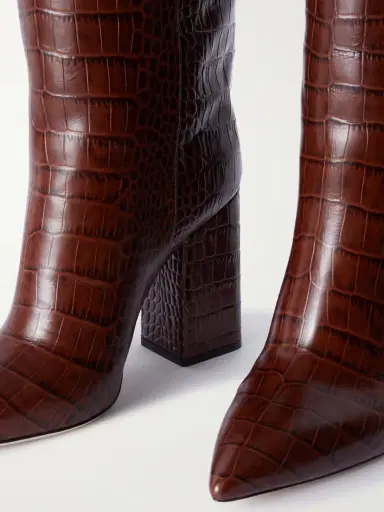 Paris Texas Anja Croc-effect Leather Knee Boots | Thumbnail 4 Paris Texas Anja Croc-effect Leather Knee Boots | Thumbnail 4