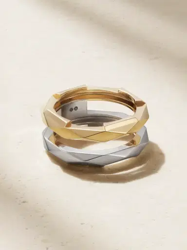 Gucci Link To Love 18-karat White And Yellow Gold Ring | Thumbnail 3 Gucci Link To Love 18-karat White And Yellow Gold Ring | Thumbnail 3