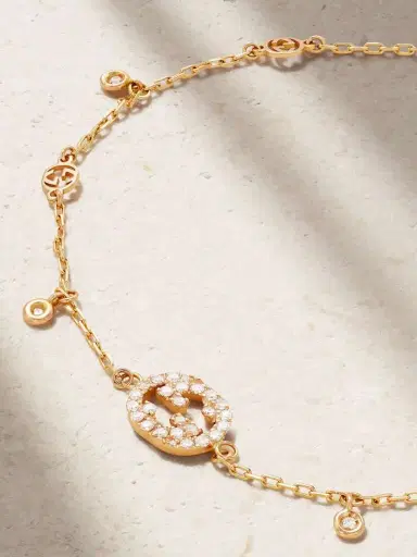 Gucci Interlocking G 18-karat Rose Gold Diamond Bracelet | Thumbnail 4 Gucci Interlocking G 18-karat Rose Gold Diamond Bracelet | Thumbnail 4