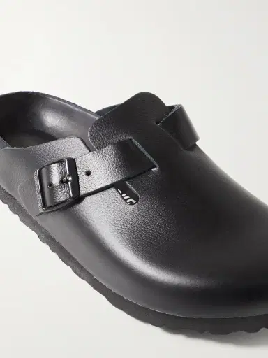 Birkenstock Boston Suede-trimmed Leather Clogs | Thumbnail 4 Birkenstock Boston Suede-trimmed Leather Clogs | Thumbnail 4