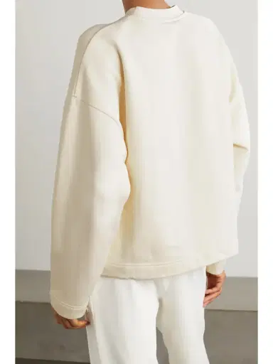 Moncler Flocked Cotton-blend Jersey Sweatshirt | Thumbnail 3 Moncler Flocked Cotton-blend Jersey Sweatshirt | Thumbnail 3