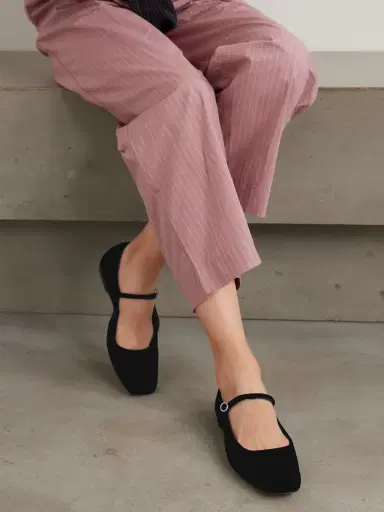 aeyde Uma Velvet Mary Jane Ballet Flats | Thumbnail 2 aeyde Uma Velvet Mary Jane Ballet Flats | Thumbnail 2