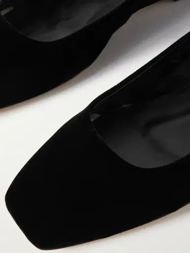 aeyde Uma Velvet Mary Jane Ballet Flats | Thumbnail 4 aeyde Uma Velvet Mary Jane Ballet Flats | Thumbnail 4