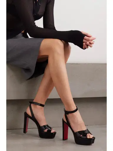 Christian Louboutin Supramariza 130 Patent-leather Platform Sandals | Thumbnail 2 Christian Louboutin Supramariza 130 Patent-leather Platform Sandals | Thumbnail 2