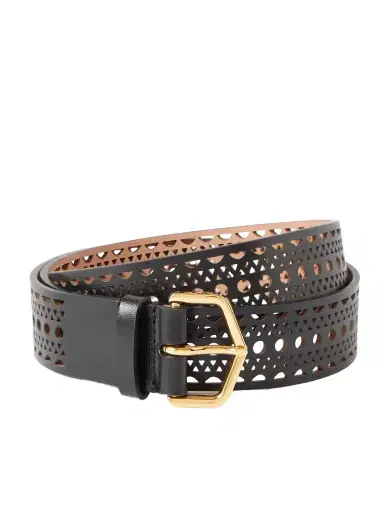 Alaïa Laser-cut Leather Waist Belt | Thumbnail 1 Alaïa Laser-cut Leather Waist Belt | Thumbnail 1