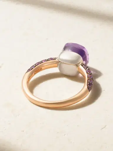 Pomellato Nudo Classic Rhodium-plated 18-karat Rose And White Gold Multi-stone Ring | Thumbnail 3 Pomellato Nudo Classic Rhodium-plated 18-karat Rose And White Gold Multi-stone Ring | Thumbnail 3