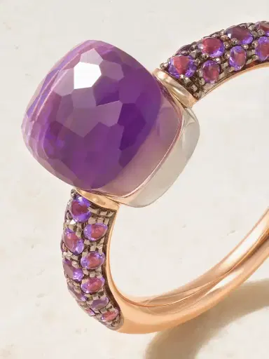 Pomellato Nudo Classic Rhodium-plated 18-karat Rose And White Gold Multi-stone Ring | Thumbnail 4 Pomellato Nudo Classic Rhodium-plated 18-karat Rose And White Gold Multi-stone Ring | Thumbnail 4