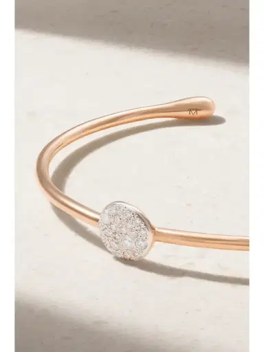 Pomellato Rhodium-plated 18-karat Rose Gold Diamond Cuff | Thumbnail 3 Pomellato Rhodium-plated 18-karat Rose Gold Diamond Cuff | Thumbnail 3
