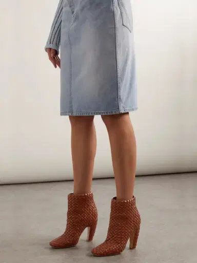 Bottega Veneta Mini Lido Intrecciato Leather Ankle Boots | Thumbnail 2 Bottega Veneta Mini Lido Intrecciato Leather Ankle Boots | Thumbnail 2