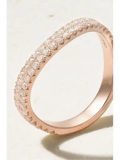 Anita Ko Curved 18-karat Rose Gold Diamond Ring | Thumbnail 4 Anita Ko Curved 18-karat Rose Gold Diamond Ring | Thumbnail 4