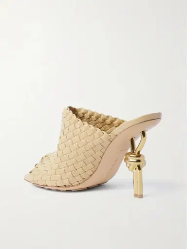 Bottega Veneta Knot Embellished Intrecciato Leather Mules | Thumbnail 3 Bottega Veneta Knot Embellished Intrecciato Leather Mules | Thumbnail 3