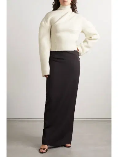 The Row Enoch Brushed Wool Turtleneck Sweater | Thumbnail 2 The Row Enoch Brushed Wool Turtleneck Sweater | Thumbnail 2