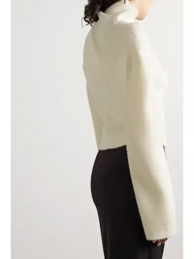 The Row Enoch Brushed Wool Turtleneck Sweater | Thumbnail 3 The Row Enoch Brushed Wool Turtleneck Sweater | Thumbnail 3