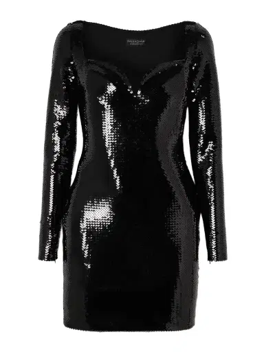 Balenciaga Sequined Stretch-crepe Mini Dress | Thumbnail 1 Balenciaga Sequined Stretch-crepe Mini Dress | Thumbnail 1
