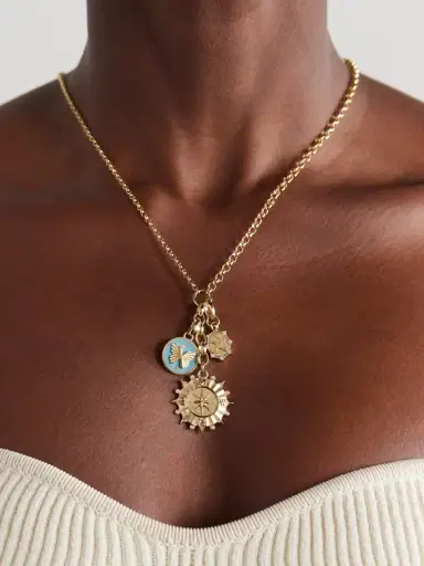 Foundrae 18-karat Gold, Enamel And Diamond Necklace | Thumbnail 2 Foundrae 18-karat Gold, Enamel And Diamond Necklace | Thumbnail 2
