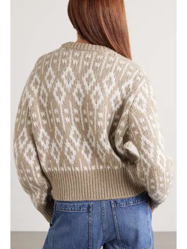 Brunello Cucinelli Sequin-embellished Fair Isle Cashmere Sweater | Thumbnail 3 Brunello Cucinelli Sequin-embellished Fair Isle Cashmere Sweater | Thumbnail 3