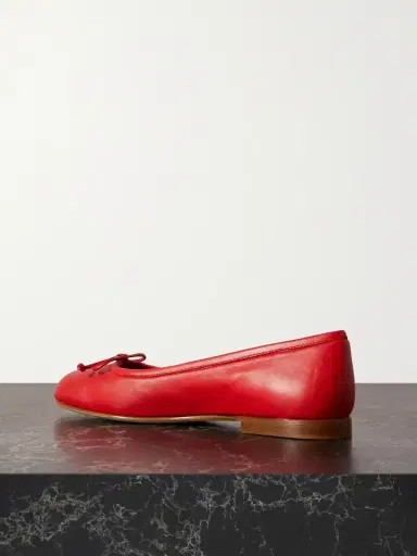Manolo Blahnik Veralli Bow-detailed Leather Ballet Flats | Thumbnail 3 Manolo Blahnik Veralli Bow-detailed Leather Ballet Flats | Thumbnail 3