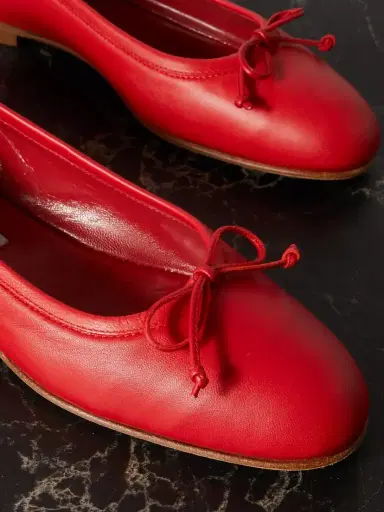 Manolo Blahnik Veralli Bow-detailed Leather Ballet Flats | Thumbnail 4 Manolo Blahnik Veralli Bow-detailed Leather Ballet Flats | Thumbnail 4