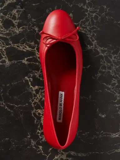 Manolo Blahnik Veralli Bow-detailed Leather Ballet Flats | Thumbnail 5 Manolo Blahnik Veralli Bow-detailed Leather Ballet Flats | Thumbnail 5