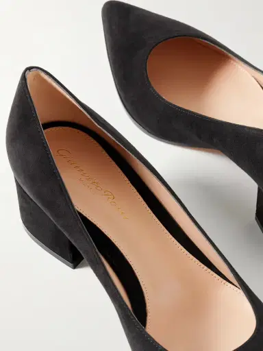 Gianvito Rossi Piper 45 Suede Pumps | Thumbnail 4 Gianvito Rossi Piper 45 Suede Pumps | Thumbnail 4