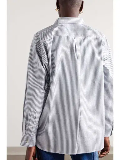 TOTEME Striped Cotton-poplin Shirt | Thumbnail 4 TOTEME Striped Cotton-poplin Shirt | Thumbnail 4