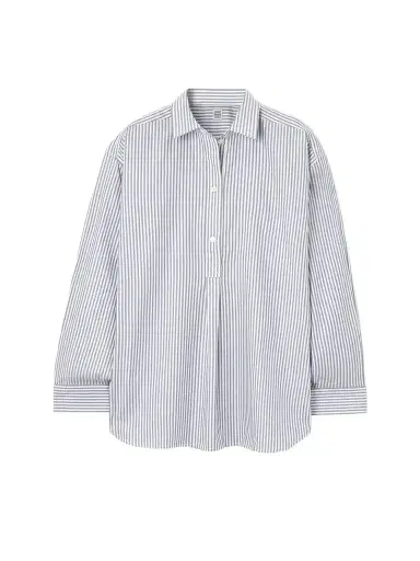 TOTEME Striped Cotton-poplin Shirt | Thumbnail 1 TOTEME Striped Cotton-poplin Shirt | Thumbnail 1