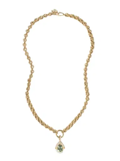 Mason and Books Droplet 14-karat Gold Opal, Prasiolite And Diamond Necklace | Thumbnail 1 Mason and Books Droplet 14-karat Gold Opal, Prasiolite And Diamond Necklace | Thumbnail 1