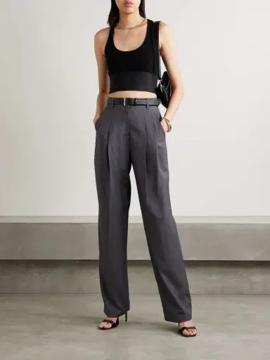 Alexander Wang Cropped Stretch-knit Tank - x large | Thumbnail 2 Alexander Wang Cropped Stretch-knit Tank - x large | Thumbnail 2