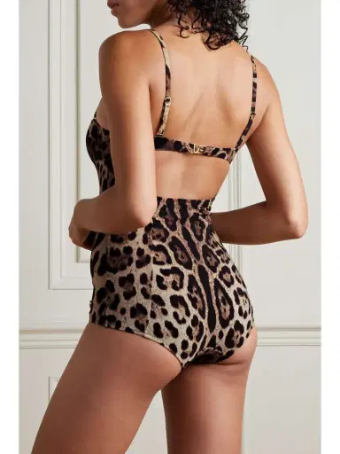 Dolce & Gabbana Cutout Leopard-print Underwired Swimsuit | Thumbnail 3 Dolce & Gabbana Cutout Leopard-print Underwired Swimsuit | Thumbnail 3
