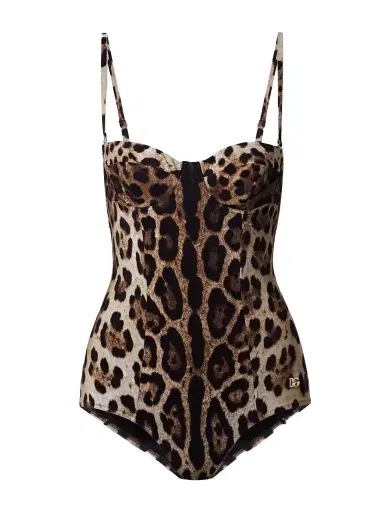 Dolce & Gabbana Cutout Leopard-print Underwired Swimsuit | Thumbnail 1 Dolce & Gabbana Cutout Leopard-print Underwired Swimsuit | Thumbnail 1