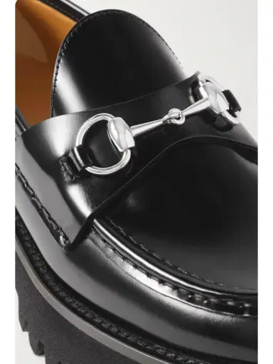 Gucci Sylke Horsebit-detailed Leather Loafers | Thumbnail 4 Gucci Sylke Horsebit-detailed Leather Loafers | Thumbnail 4