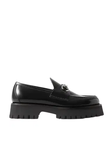 Gucci Sylke Horsebit-detailed Leather Loafers | Thumbnail 1 Gucci Sylke Horsebit-detailed Leather Loafers | Thumbnail 1
