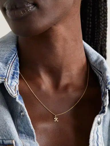 Sydney Evan Pure Initial 14-karat Gold Necklace | Thumbnail 2 Sydney Evan Pure Initial 14-karat Gold Necklace | Thumbnail 2