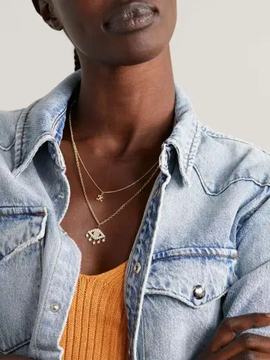 Sydney Evan Pure Initial 14-karat Gold Necklace | Thumbnail 5 Sydney Evan Pure Initial 14-karat Gold Necklace | Thumbnail 5