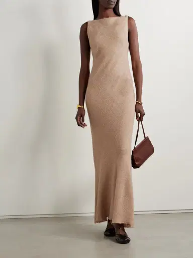 Gabriela Hearst Seren Gathered Silk-blend Bouclé Maxi Dress | Thumbnail 2 Gabriela Hearst Seren Gathered Silk-blend Bouclé Maxi Dress | Thumbnail 2