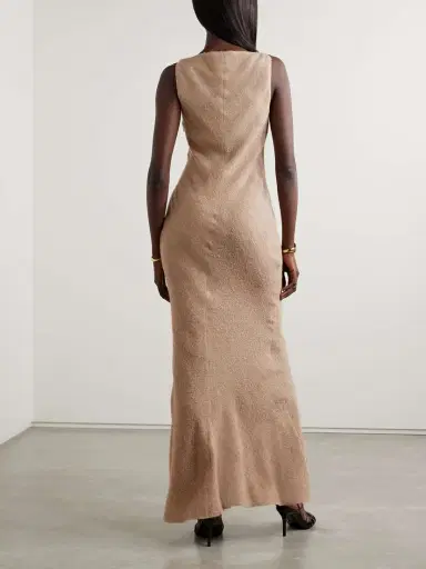 Gabriela Hearst Seren Gathered Silk-blend Bouclé Maxi Dress | Thumbnail 3 Gabriela Hearst Seren Gathered Silk-blend Bouclé Maxi Dress | Thumbnail 3