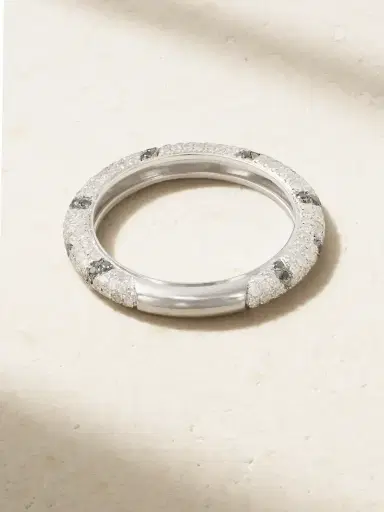 Yvonne Léon Mini Alliance Zebre 18-karat White Gold Diamond Ring | Thumbnail 3 Yvonne Léon Mini Alliance Zebre 18-karat White Gold Diamond Ring | Thumbnail 3