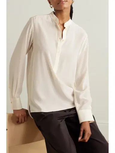 Stella McCartney Eva Silk Crepe De Chine Blouse | Thumbnail 3 Stella McCartney Eva Silk Crepe De Chine Blouse | Thumbnail 3