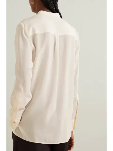 Stella McCartney Eva Silk Crepe De Chine Blouse | Thumbnail 4 Stella McCartney Eva Silk Crepe De Chine Blouse | Thumbnail 4