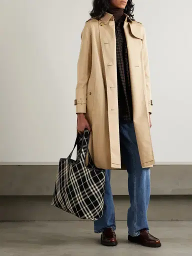Burberry Kensington Long Organic Cotton-gabardine Trench Coat | Thumbnail 2 Burberry Kensington Long Organic Cotton-gabardine Trench Coat | Thumbnail 2