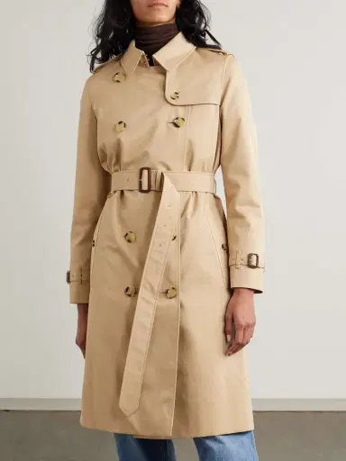 Burberry Kensington Long Organic Cotton-gabardine Trench Coat | Thumbnail 3 Burberry Kensington Long Organic Cotton-gabardine Trench Coat | Thumbnail 3