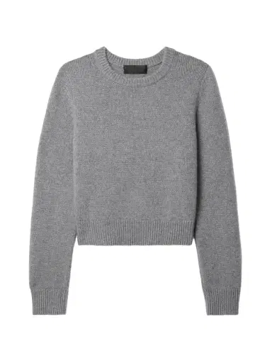 Nili Lotan Poppy Cropped Brushed Cashmere Sweater | Thumbnail 1 Nili Lotan Poppy Cropped Brushed Cashmere Sweater | Thumbnail 1