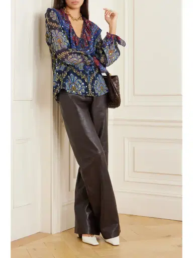 Etro Paisley-print Metallic Fil Coupé Silk-blend Blouse | Thumbnail 2 Etro Paisley-print Metallic Fil Coupé Silk-blend Blouse | Thumbnail 2